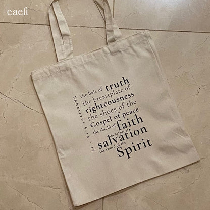 Christian Armour of God Tote Bag | Faith-Based Bag for Strength & Protection