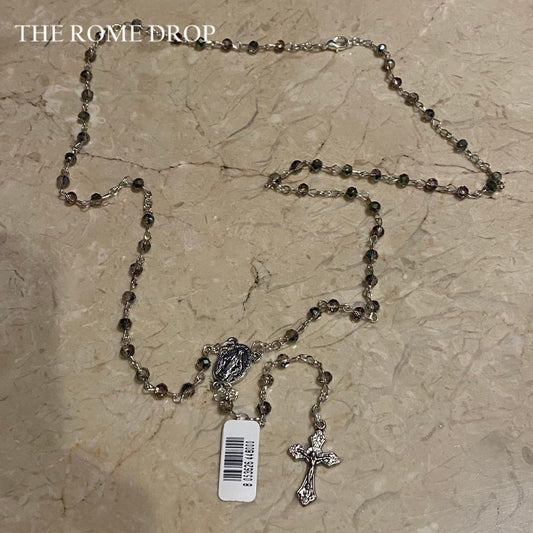 Rome Drop: Dainty Blue Green Rosary