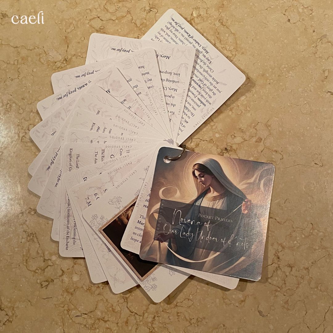 Pocket Prayers - Our Lady Undoer of Knots Novena | 16-Page Guide with Binding Ring | Portable Prayers