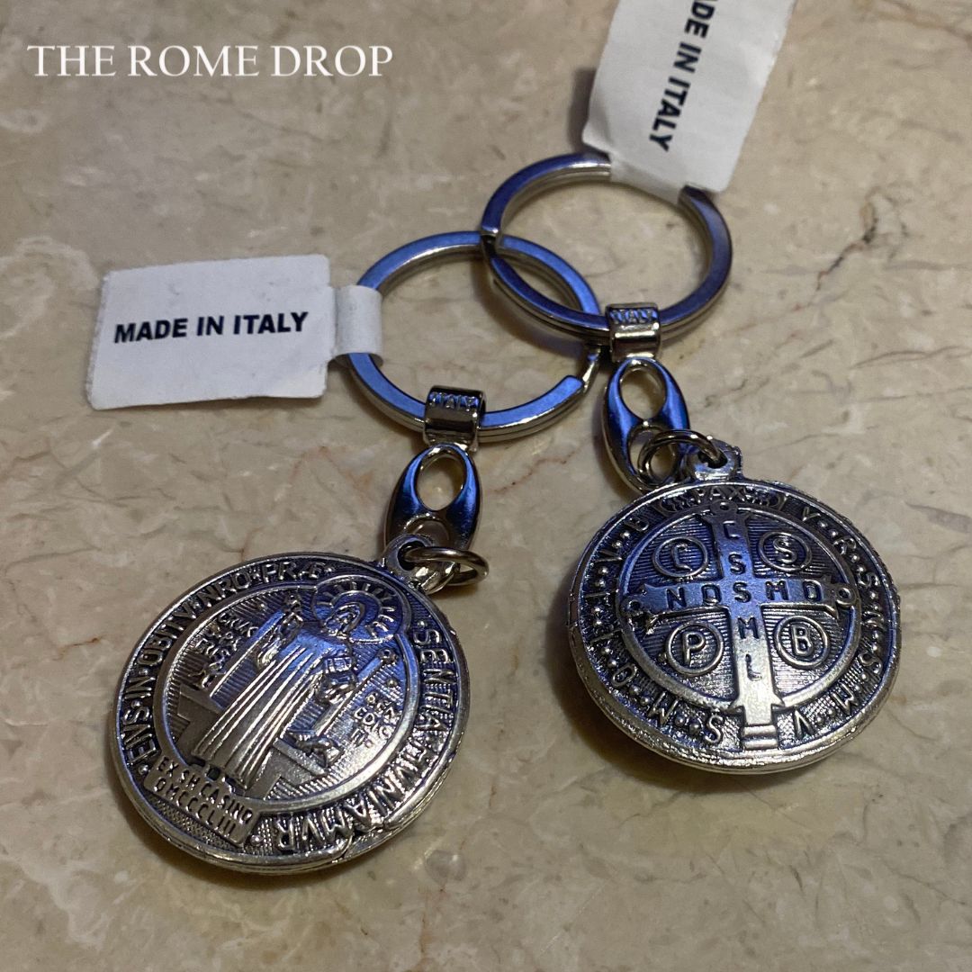 Rome Drop: St Benedict Medal Keyring