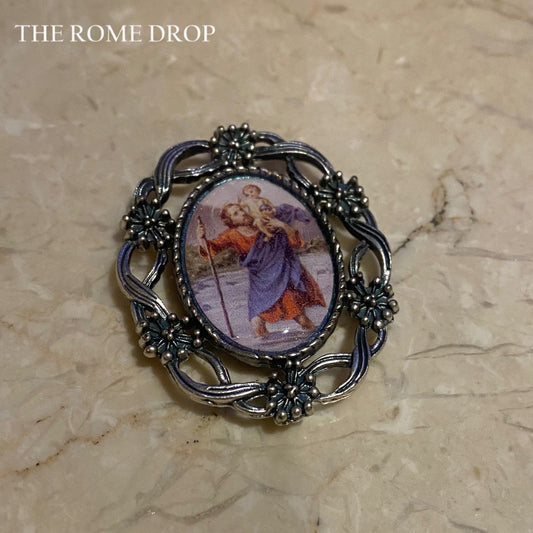 Rome Drop: Colour St Christopher Magnet