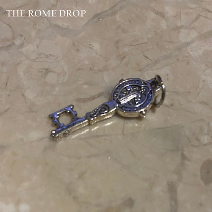 Rome Drop: Mini St Benedict Key Charm | 2 Sizes