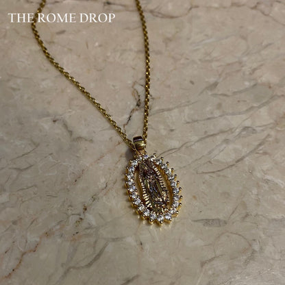 Rome Drop: Our Lady of Guadalupe Necklace