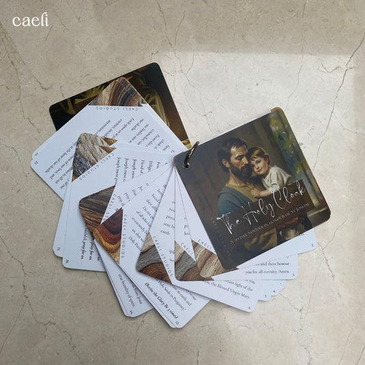 Pocket Prayers - Holy Cloak of St Joseph Novena | 27-Page Prayer Guide with Binding Ring | 30 Day Novena | Comprehensive and Portable