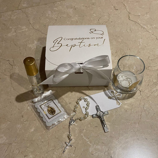 BAPTISM: Mary had a Little Lamb | Mini Baptism Gift Box | Christening Gift Box | Baby Boy Baptism | Baby Girl Baptism