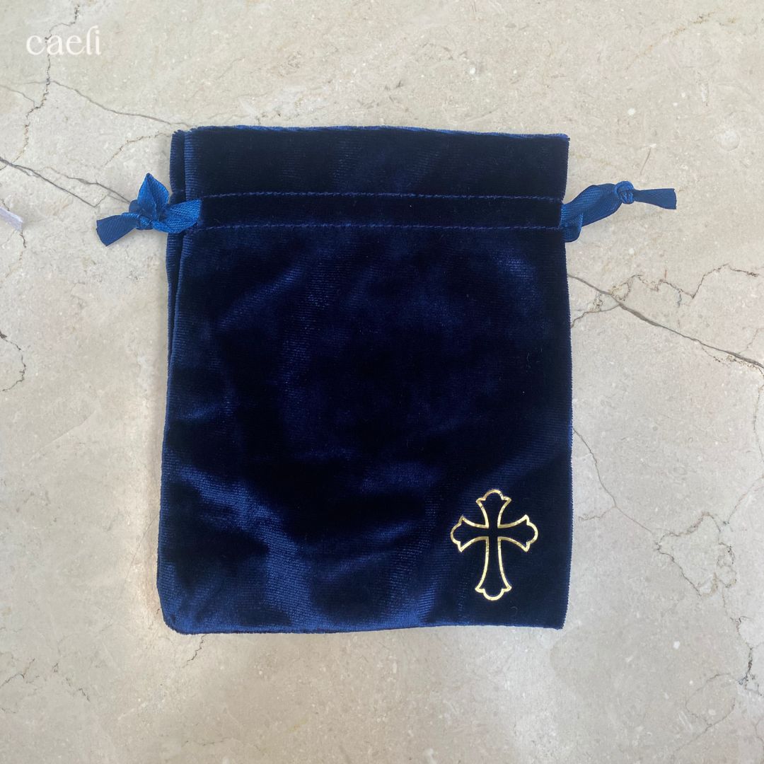Satin and Velvet Cross Gift Bags | Multiple Colours Available