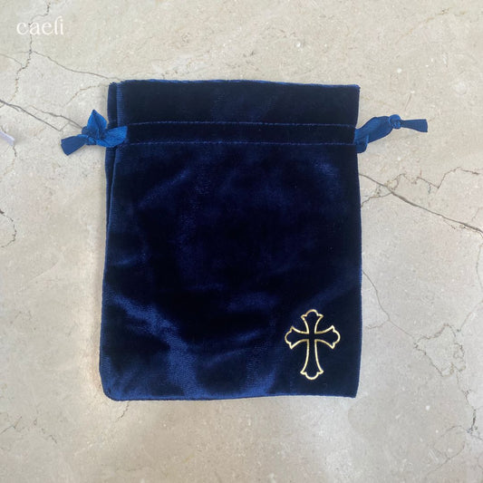 Satin and Velvet Cross Gift Bags | Multiple Colours Available