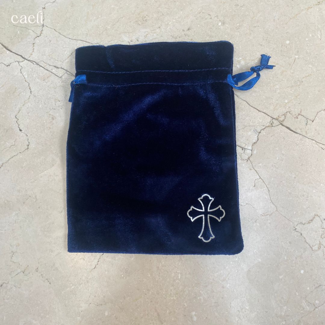 Satin and Velvet Cross Gift Bags | Multiple Colours Available