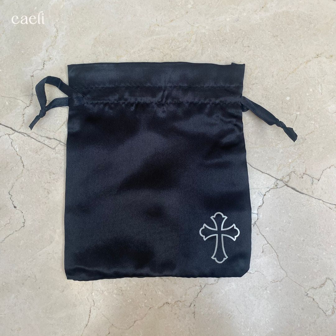 Satin and Velvet Cross Gift Bags | Multiple Colours Available