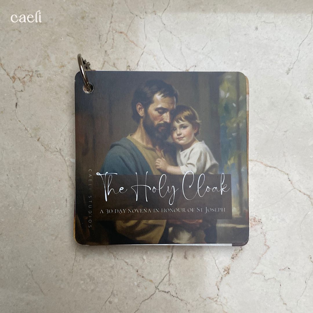 Pocket Prayers - Holy Cloak of St Joseph Novena | 27-Page Prayer Guide with Binding Ring | 30 Day Novena | Comprehensive and Portable