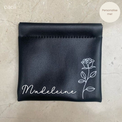 Faux Leather Mini Storage Bag | Magnetic Close | Customisable Design