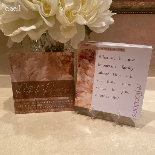 Path to Promise | 30 Cards with Scripture, Activities and Discussion Prompts to prepare you for a Holy Marriage | Catholic Weddings