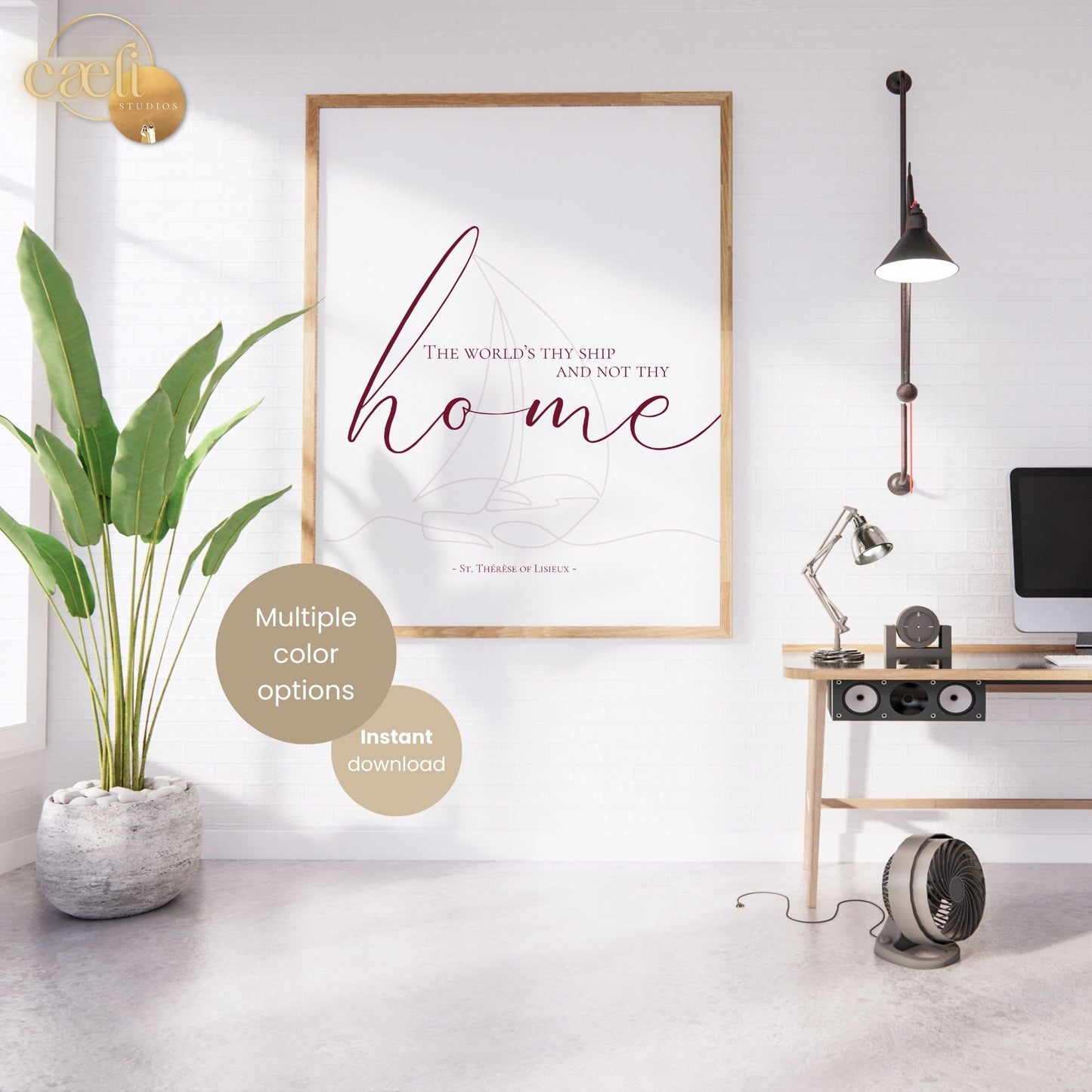 St. Thérèse of Lisieux - Home Quote | Wall Art