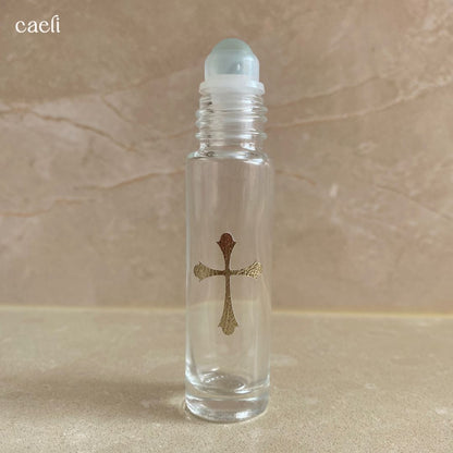Mini Anointing Bottle Catholic Holy Water Roll-on Bottles | Sacred Holy Water and Blessed Oil Containers