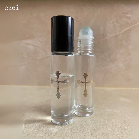 Mini Anointing Bottle Catholic Holy Water Roll-on Bottles | Sacred Holy Water and Blessed Oil Containers