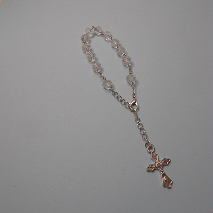 Crystal Rosary and Bracelet Set