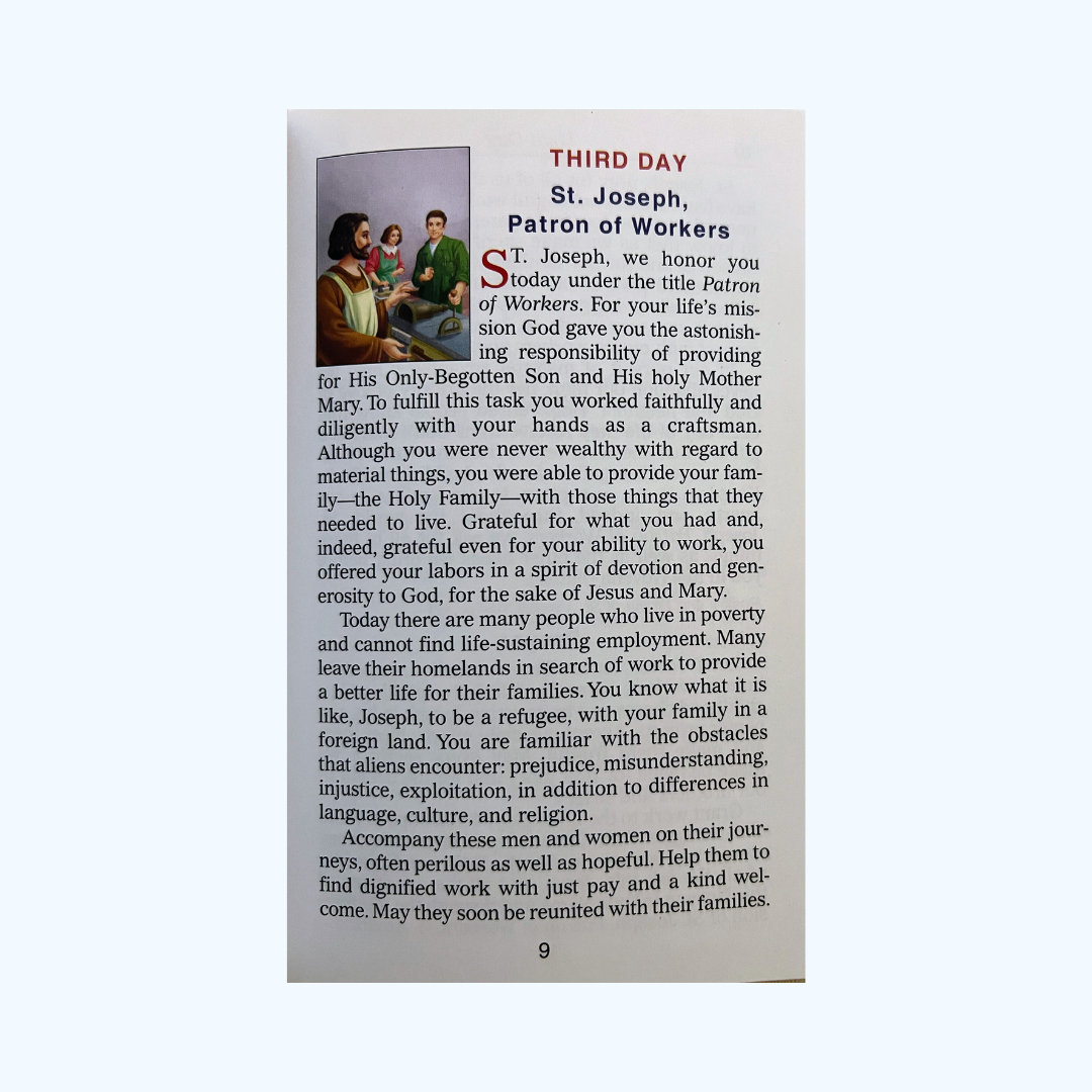 My Novena to St Joseph
