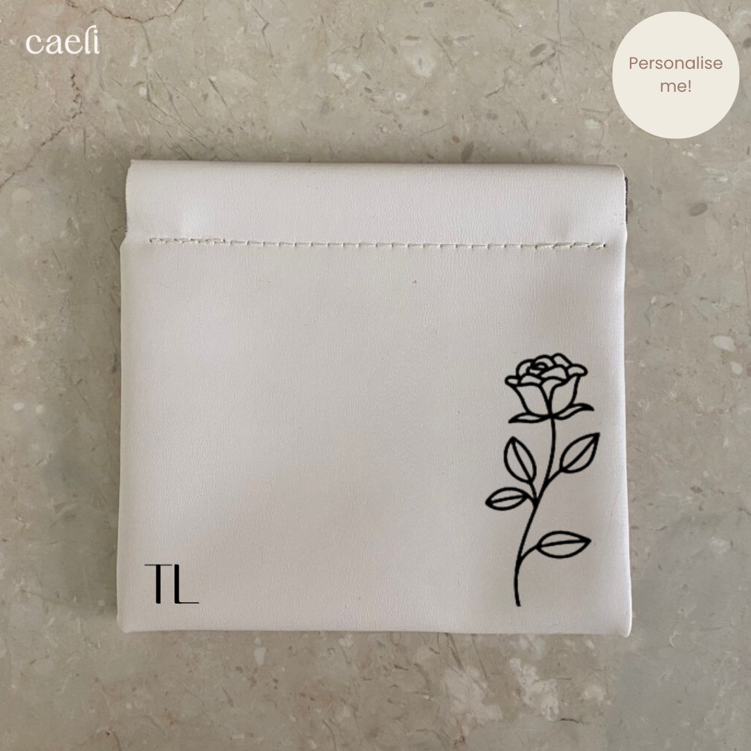 Faux Leather Mini Storage Bag | Magnetic Close | Customisable Design