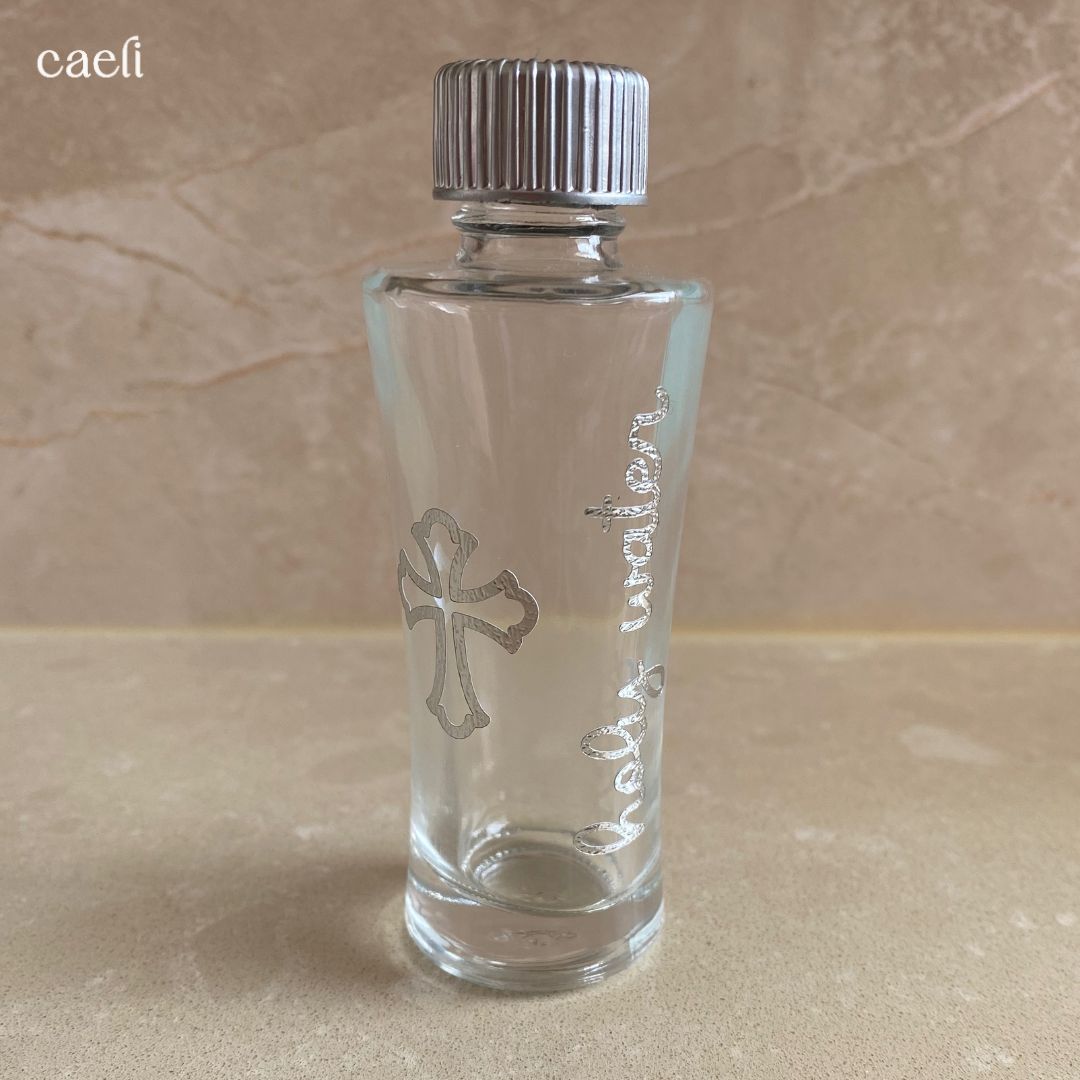 Square or Round Catholic Holy Water Bottles and Spritzers | Sacred Holy Water Containers for Blessings, Protection, & Prayer