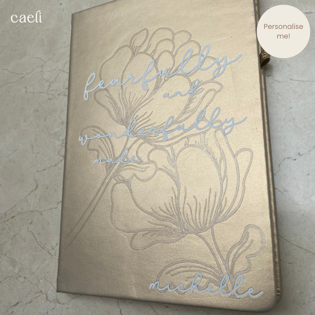 Fearfully and Wonderfully Made Personalisable Notebook | A5 Notebook | Personalisation Available