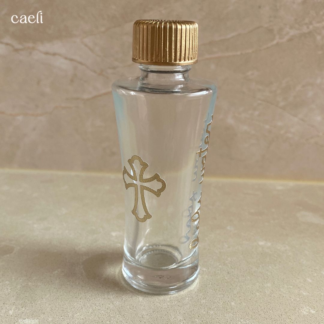 Square or Round Catholic Holy Water Bottles and Spritzers | Sacred Holy Water Containers for Blessings, Protection, & Prayer