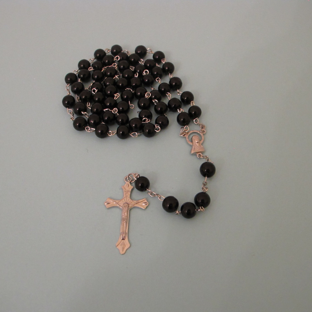 Rosary with Black Beads