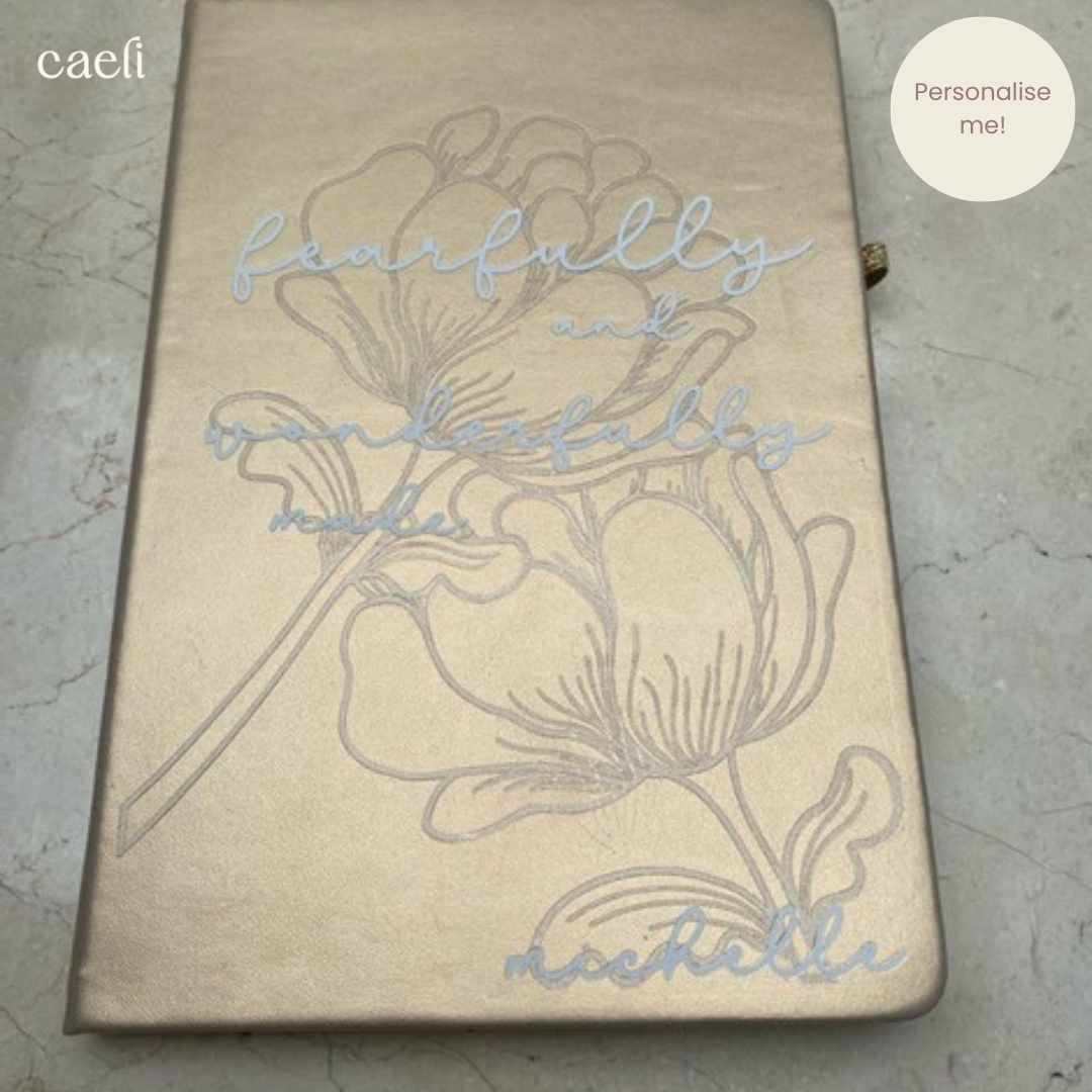 Fearfully and Wonderfully Made Personalisable Notebook | A5 Notebook | Personalisation Available