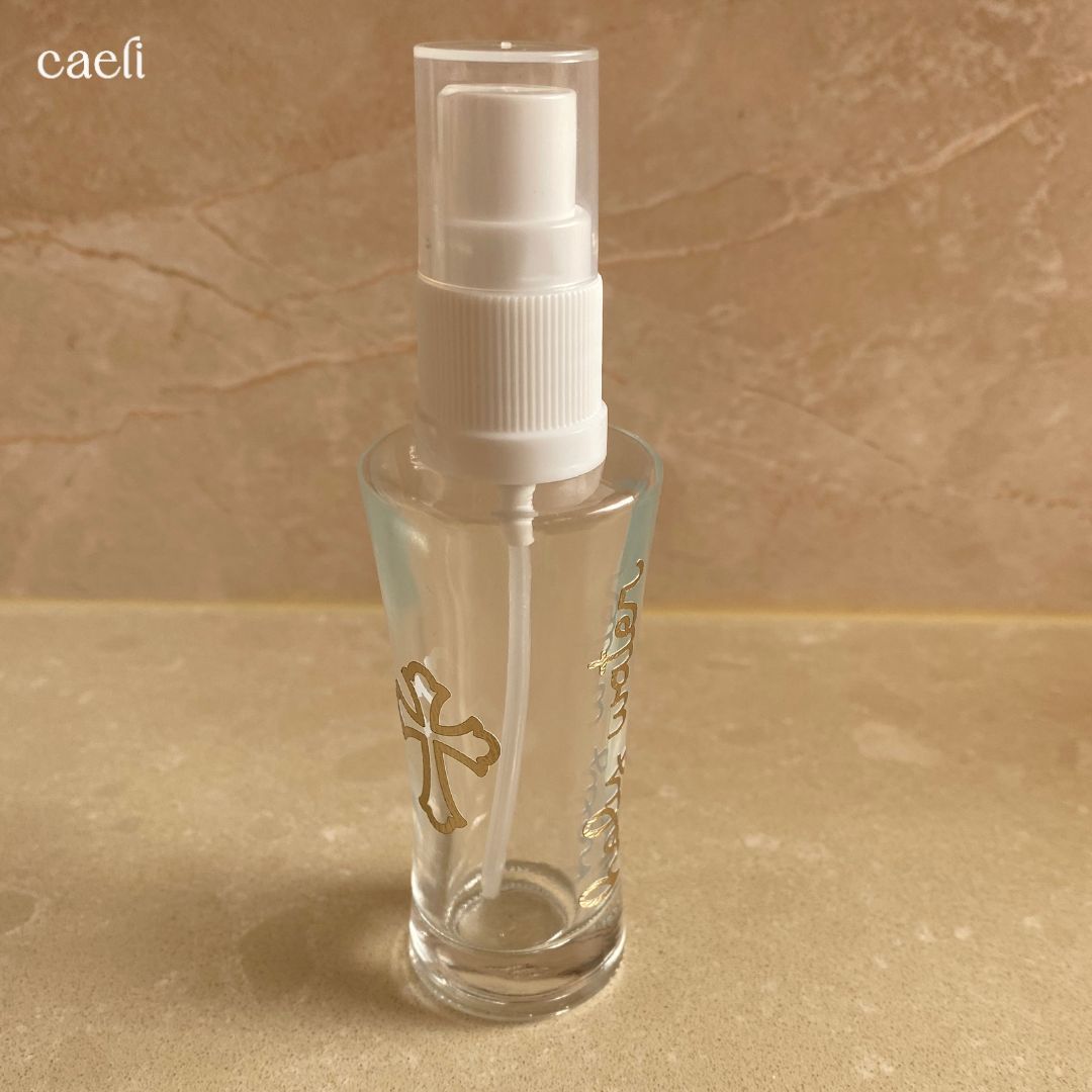 Square or Round Catholic Holy Water Bottles and Spritzers | Sacred Holy Water Containers for Blessings, Protection, & Prayer