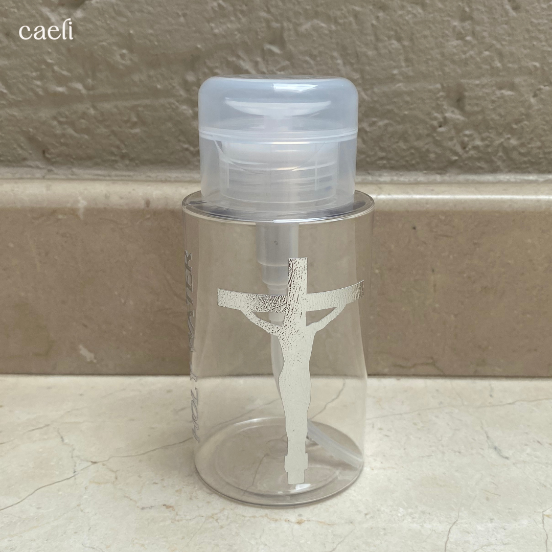 Catholic Holy Water "Font" Bottles | 200ml and 300ml | Sacred Holy Water Containers for Blessings, Protection, & Prayer