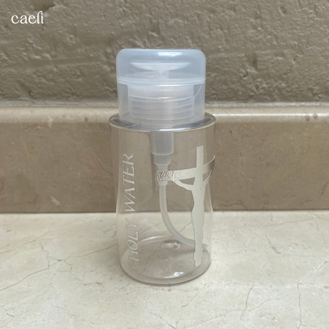 Catholic Holy Water "Font" Bottles | 200ml and 300ml | Sacred Holy Water Containers for Blessings, Protection, & Prayer