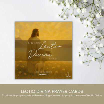 Pocket Prayers - Lectio Divina Scripture Set | Devotional with 30 Verses and Guide