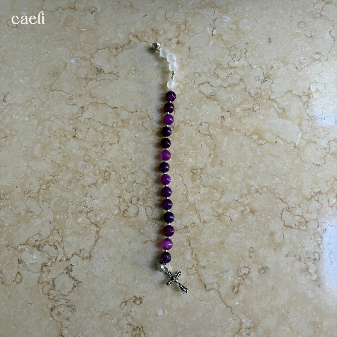 Via Crucis Stations of the Cross "Rosary" Meditation Bracelet | 2 styles available