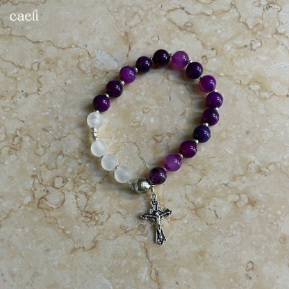 Via Crucis Stations of the Cross "Rosary" Meditation Bracelet | 2 styles available