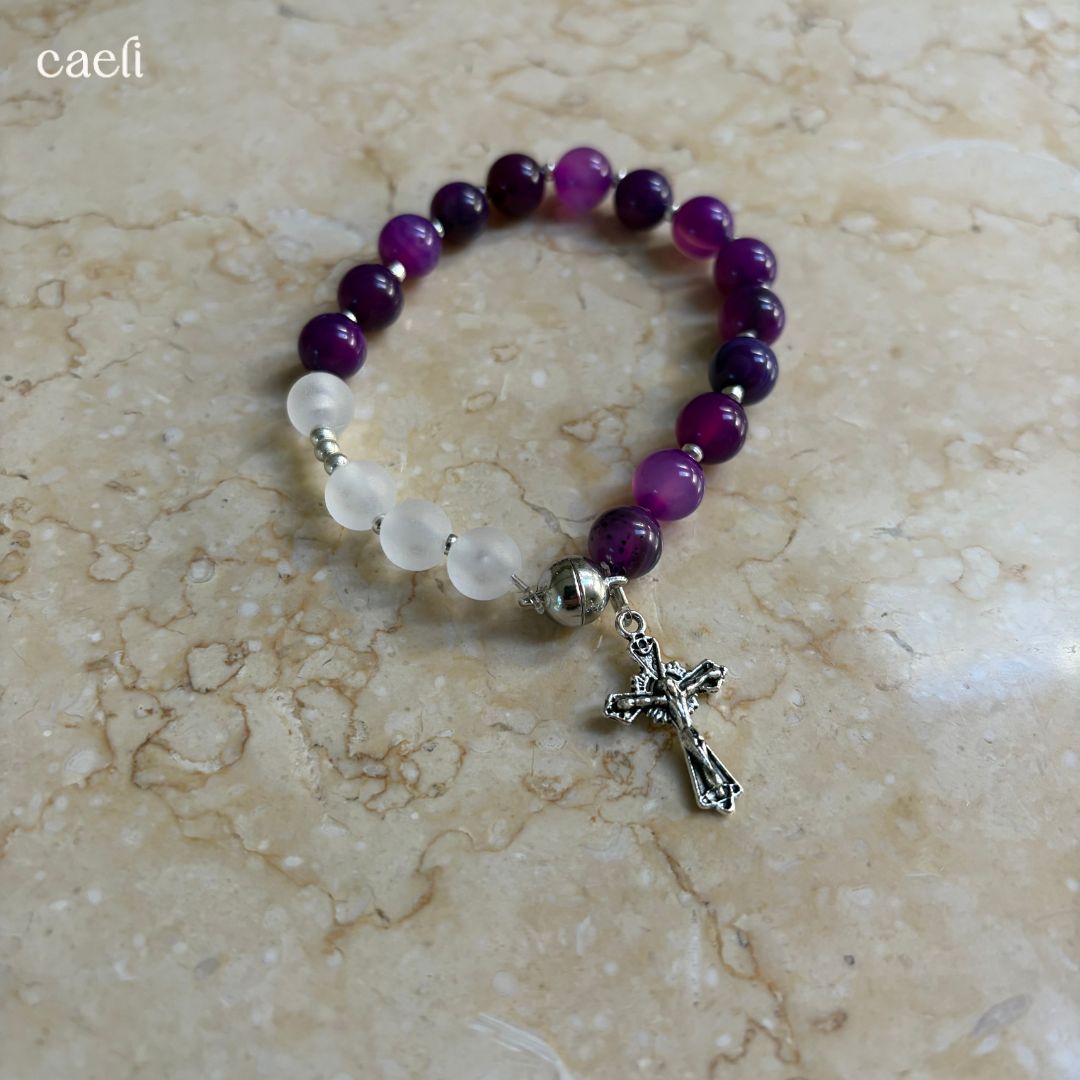 Via Crucis Stations of the Cross "Rosary" Meditation Bracelet | 2 styles available