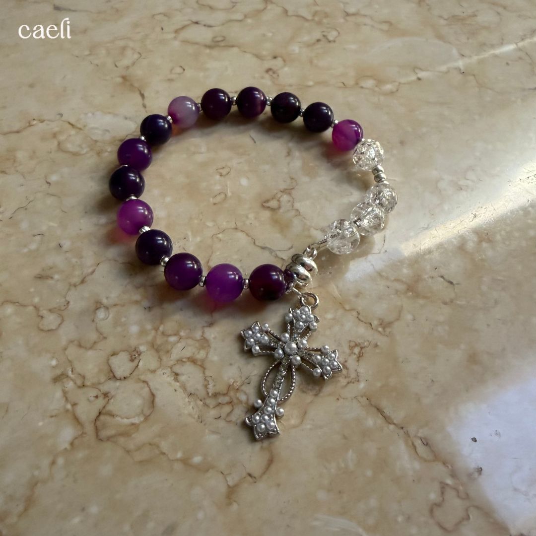 Via Crucis Stations of the Cross "Rosary" Meditation Bracelet | 2 styles available