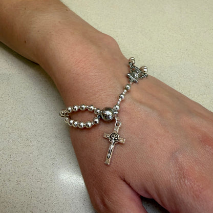 The Carina Magnetic Rosary Bracelet | Full 5 decade Rosary Bracelet