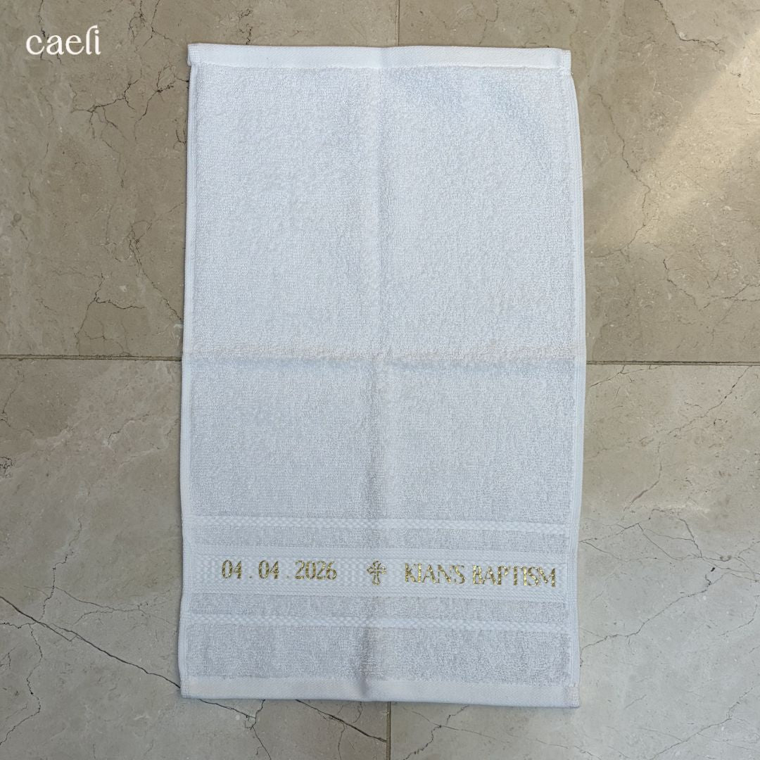 Personalised Baptism Towel | Christening Towel | RCIA Gift