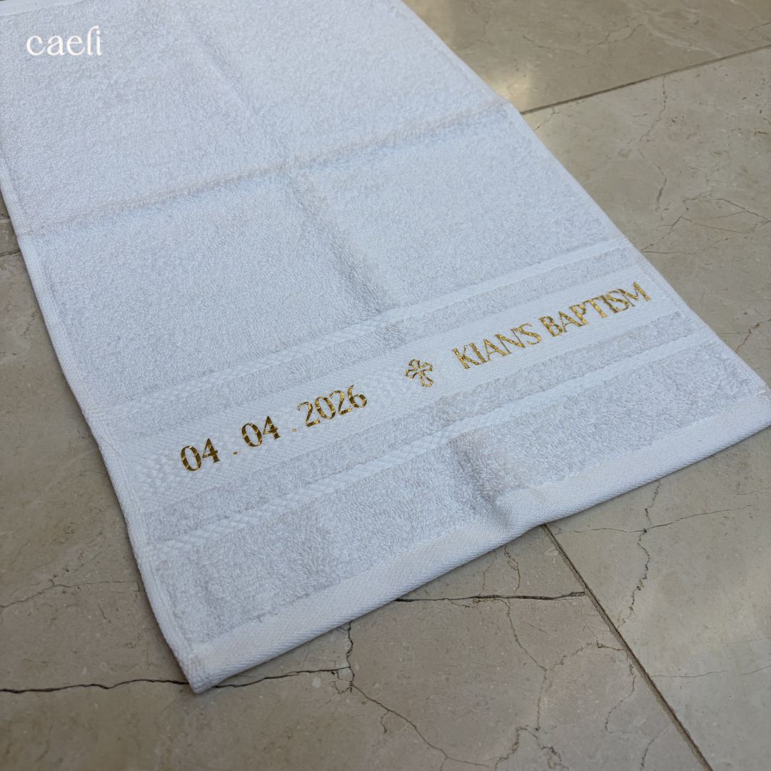 Personalised Baptism Towel | Christening Towel | RCIA Gift