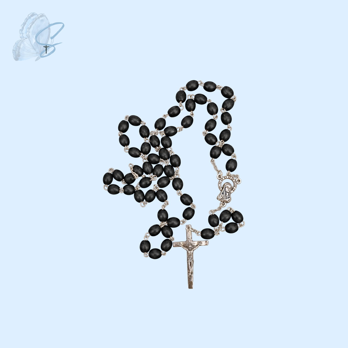 Wooden Rosary | Black or Dark Burgundy