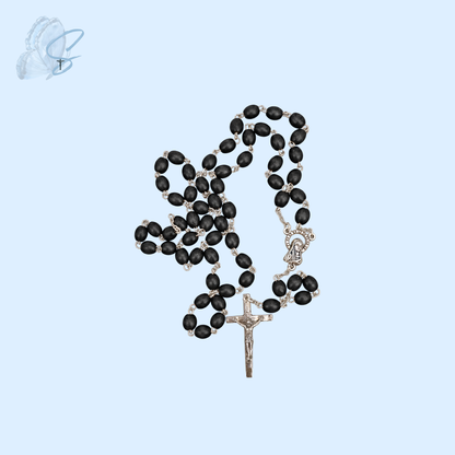 Wooden Rosary | Black or Dark Burgundy