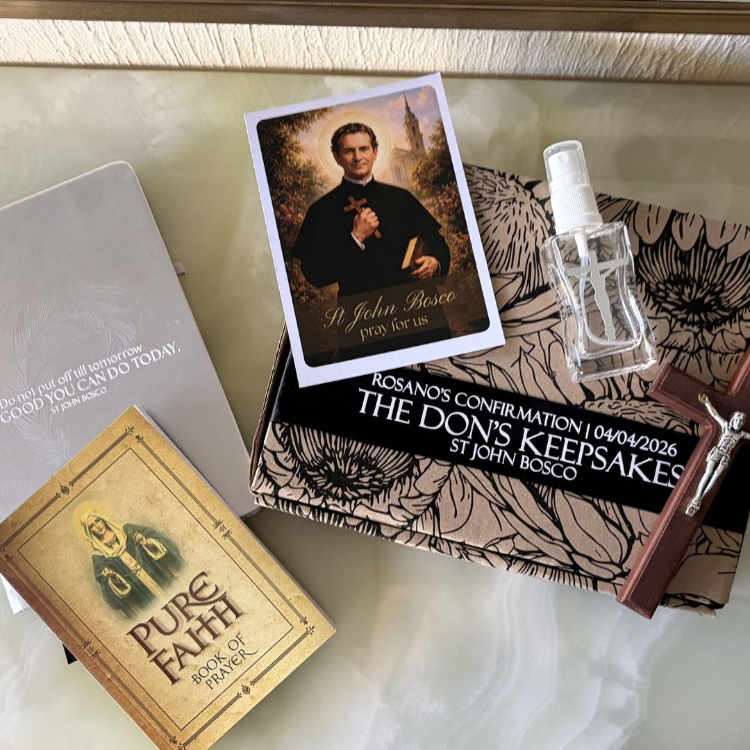 SAINT BOX: The Don's Keepsakes Gift Box | Midi St John Bosco Gift Box | Confirmation Gift Set