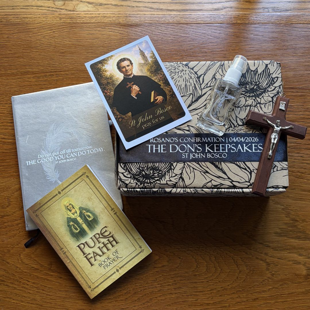 SAINT BOX: The Don's Keepsakes Gift Box | Midi St John Bosco Gift Box | Confirmation Gift Set