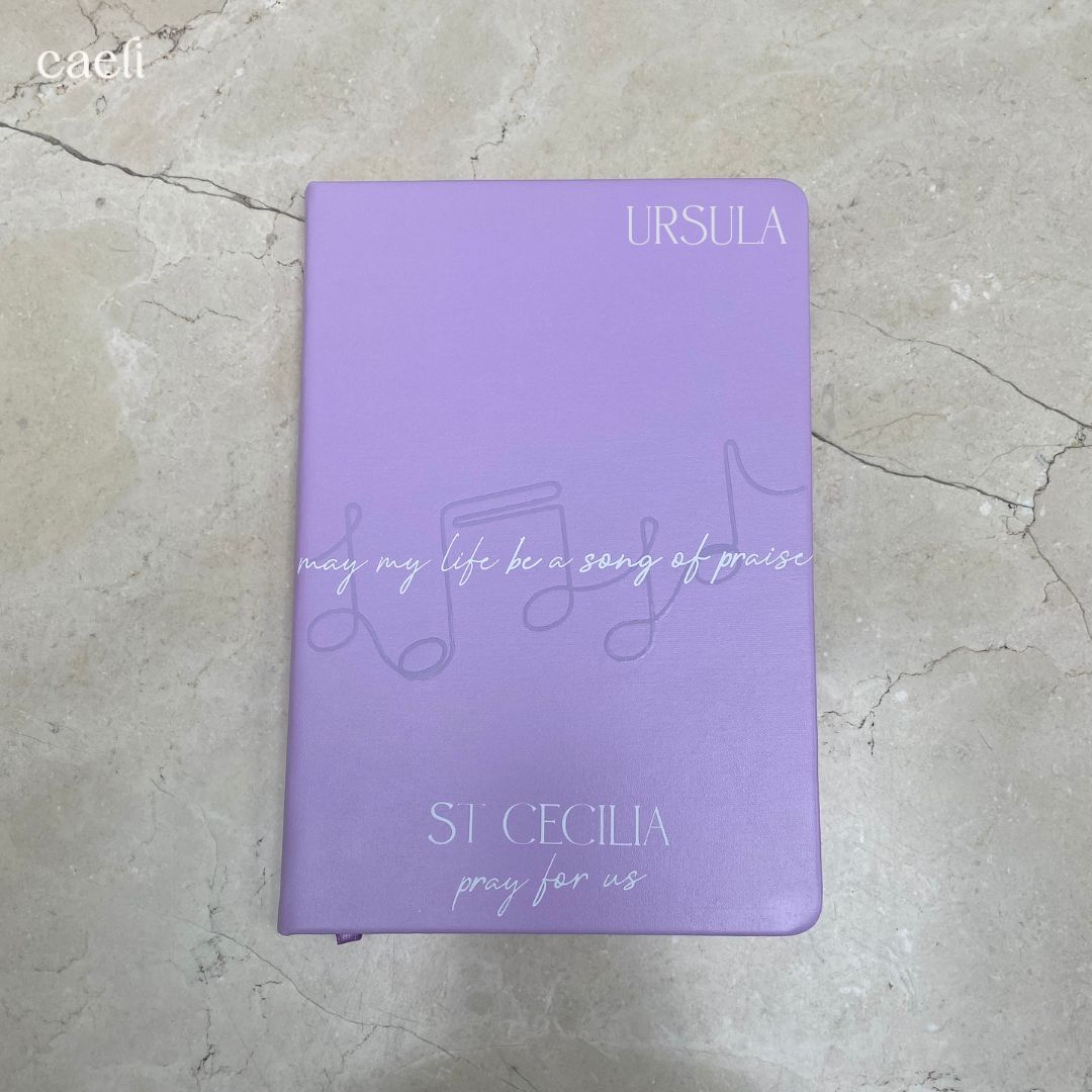 St Cecelia Personalisable Notebook | A5 Notebook | Personalisation Available | Multiple Colour Options