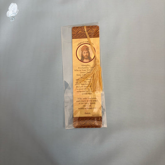 Catholic Devotional Bookmark | Gloss Card with Tassel
