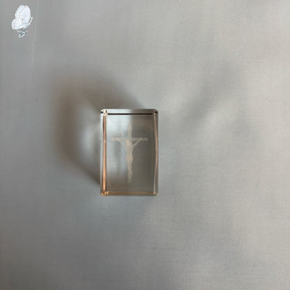 Bubblegram | Clear Resin Crucifix Ornament