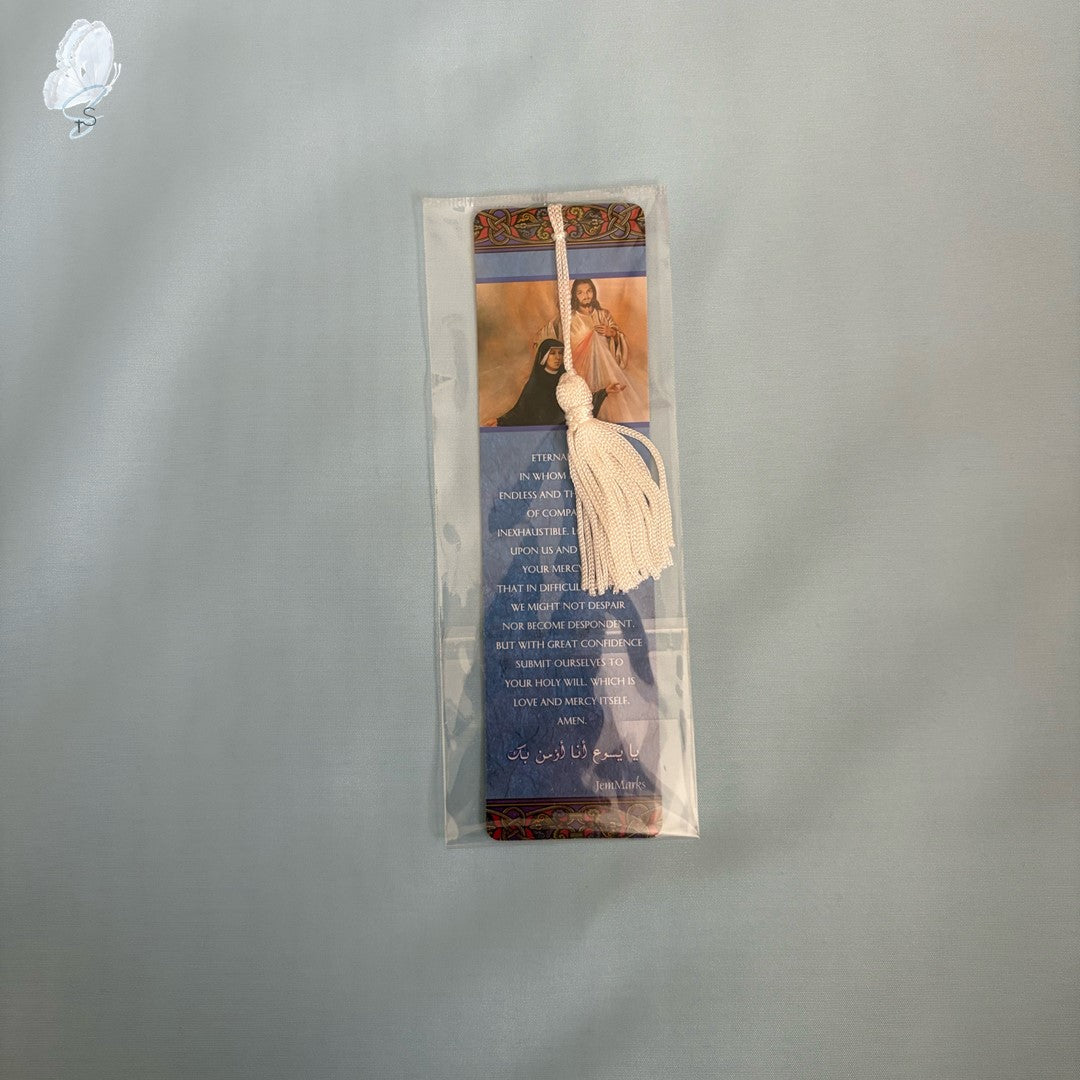 Catholic Devotional Bookmark | Gloss Card with Tassel