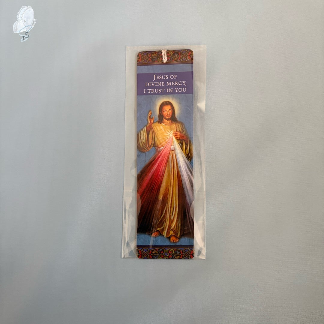 Catholic Devotional Bookmark | Gloss Card with Tassel