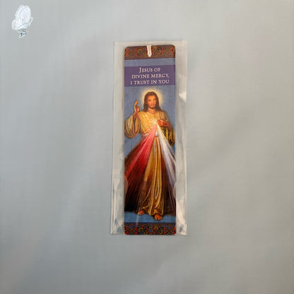 Catholic Devotional Bookmark | Gloss Card with Tassel