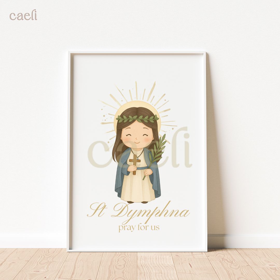 Holy Heroes Cartoon Saints Wall Art | Pick your favourite Saint! | A4 Wall Art