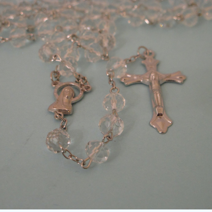 Crystal Rosary and Bracelet Set